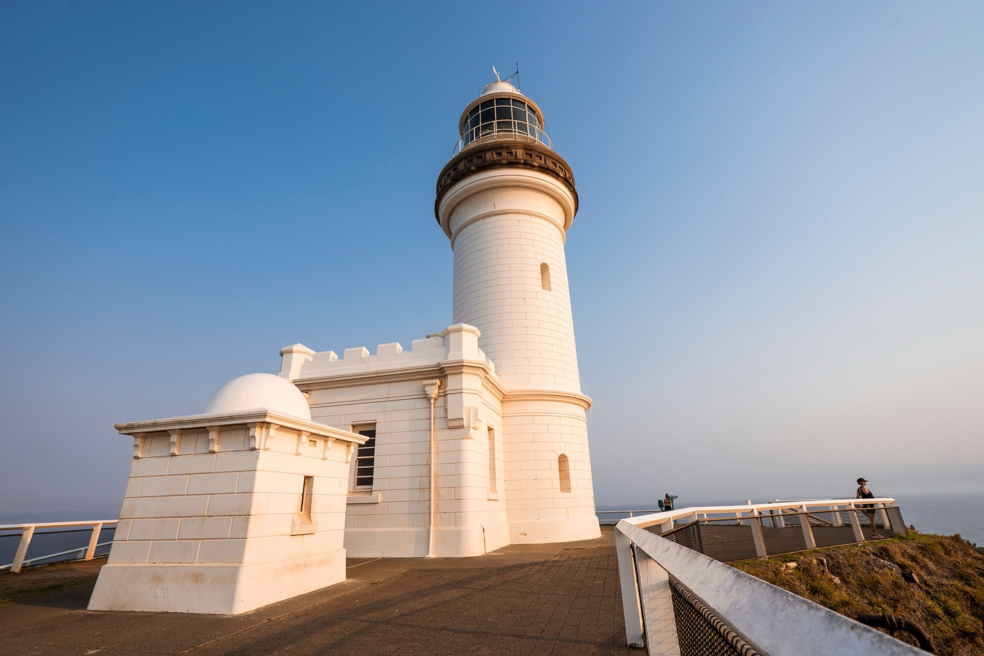 Cape Byron Lighthouse close-up on the Byron Bay headland