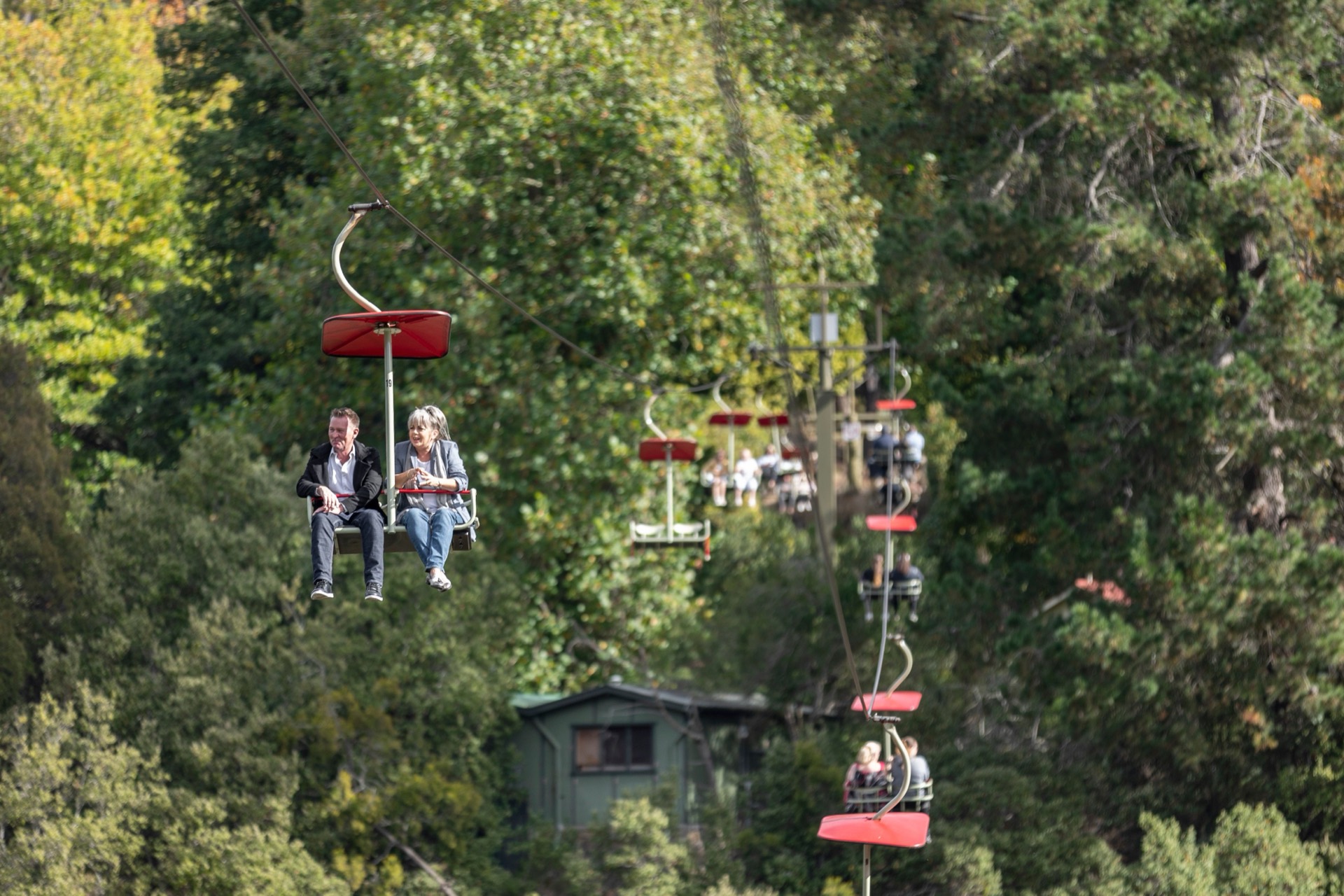 Chairlift and gorge views at Cataract Gorge in Launceston
