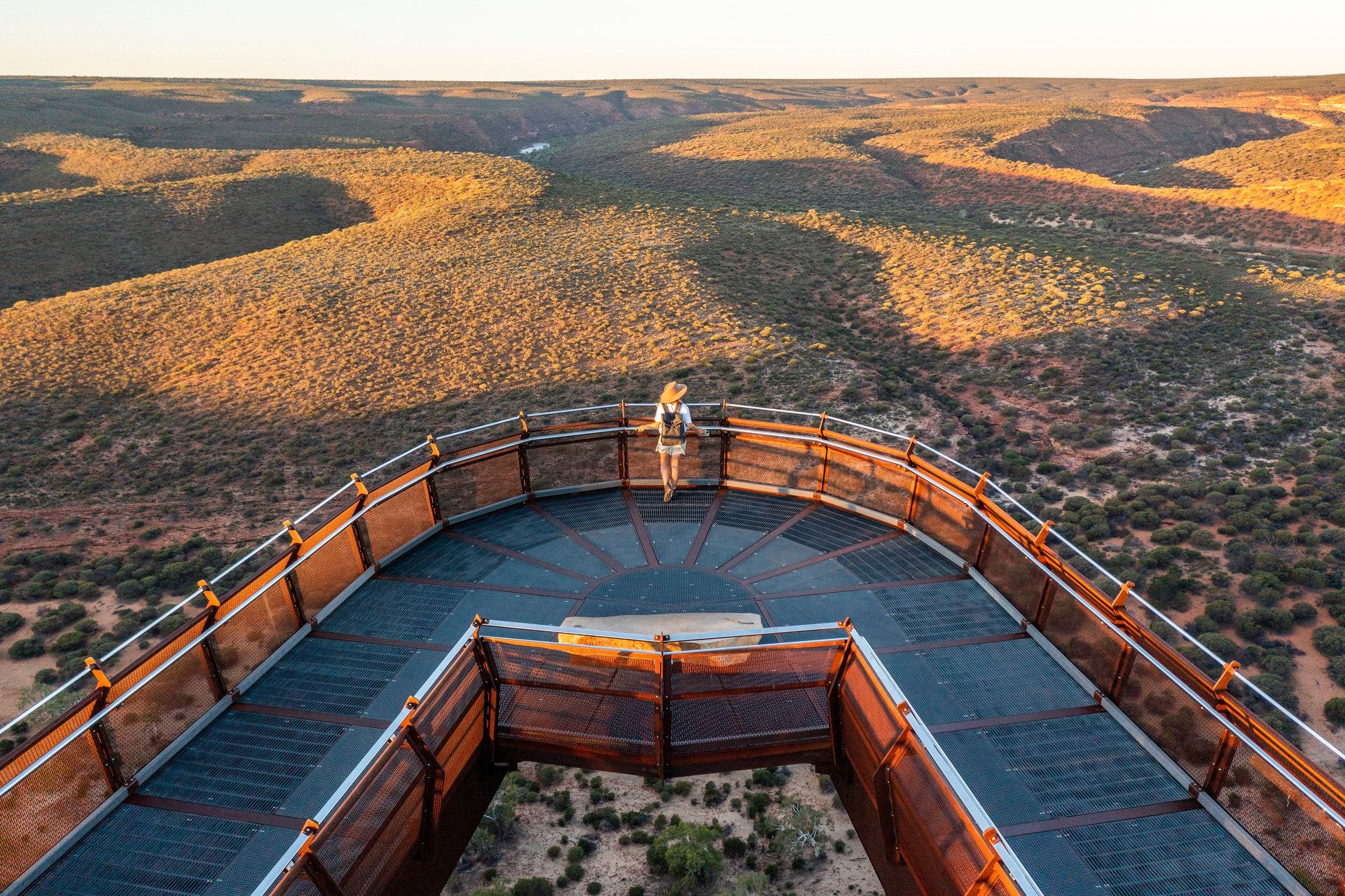 Boat on turquoise water along the Kalbarri coastline