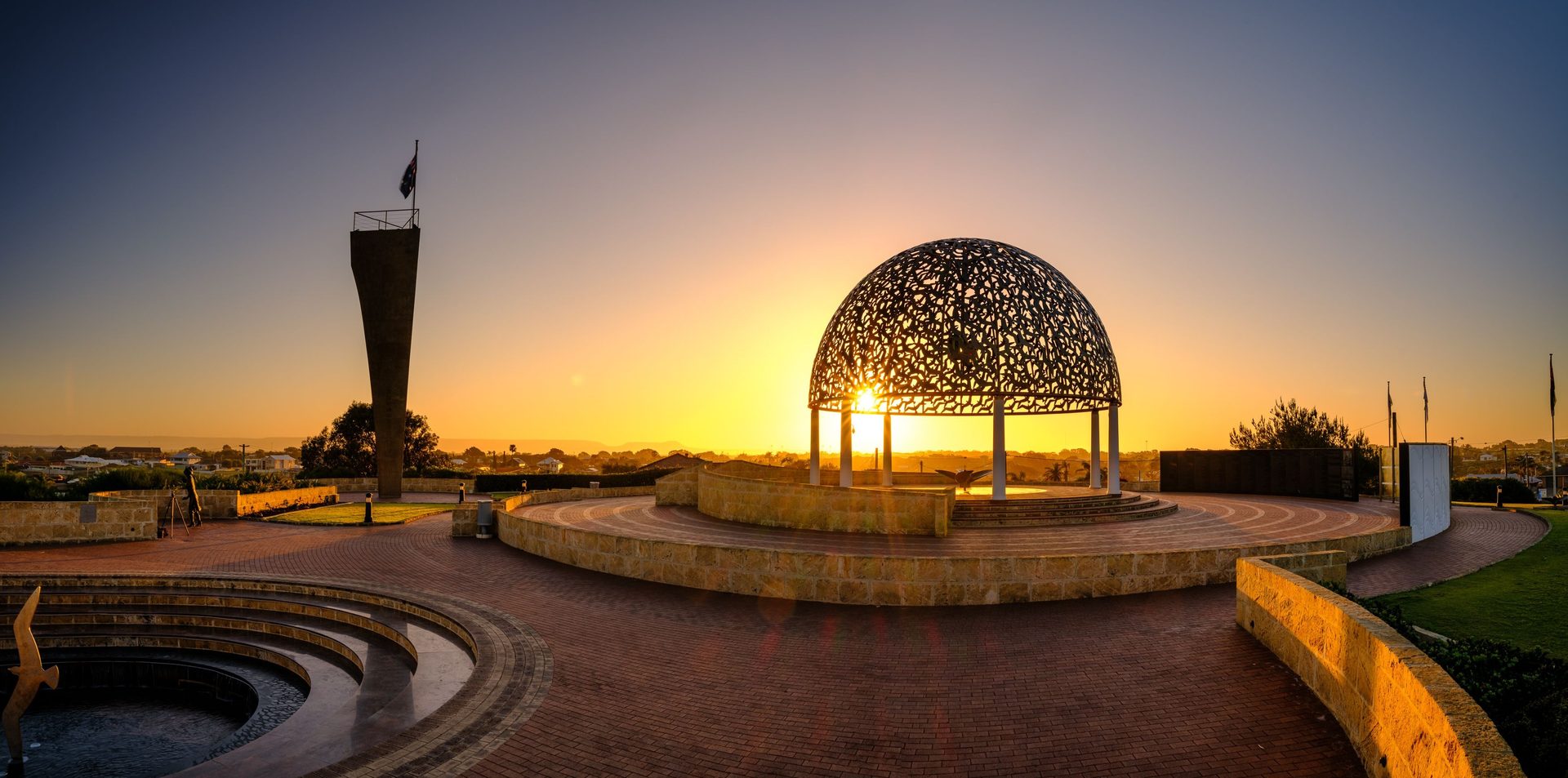 HMAS Sydney II Memorial dome and sculpture in Geraldton