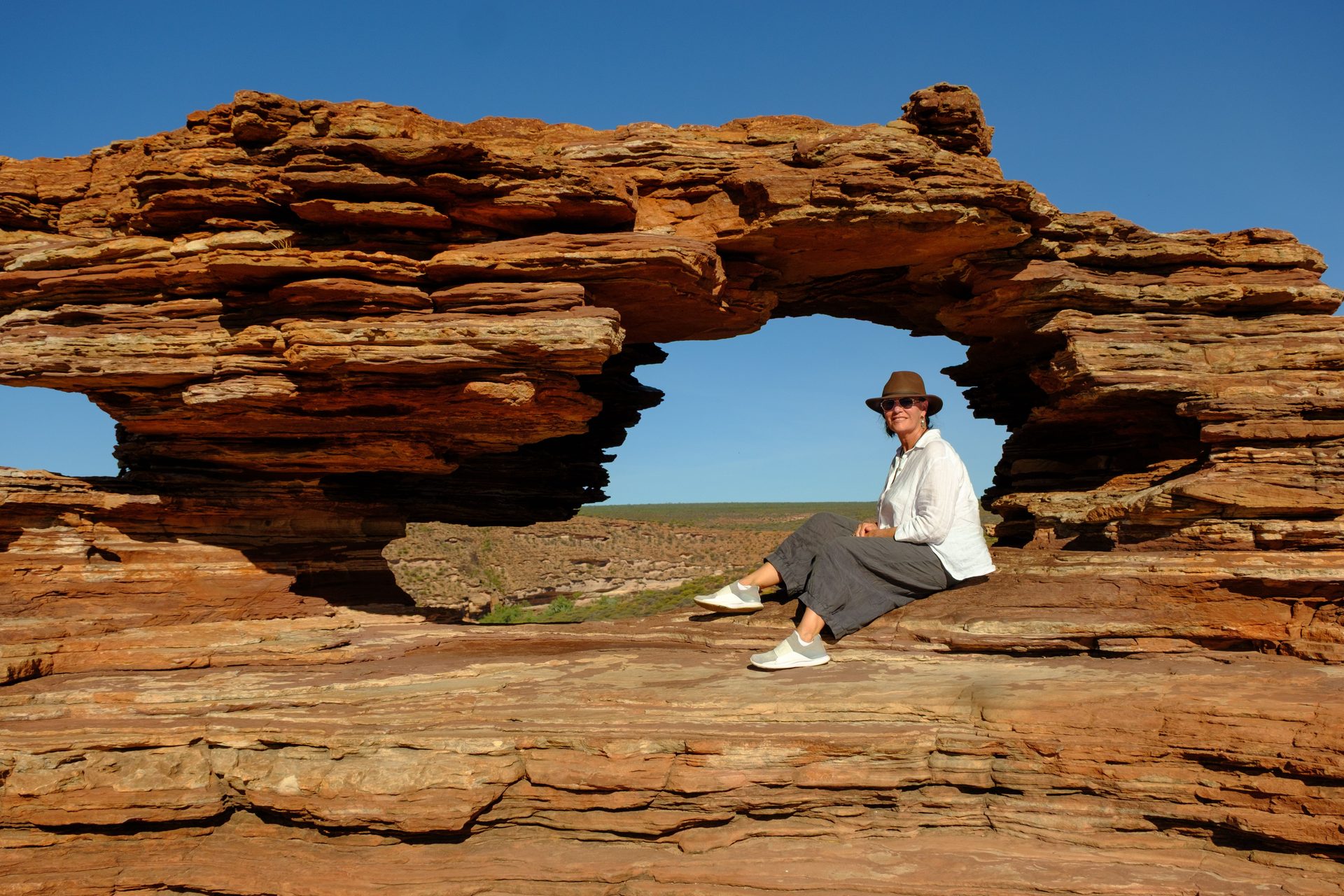 Elevated walkway through scrub in Kalbarri National Park