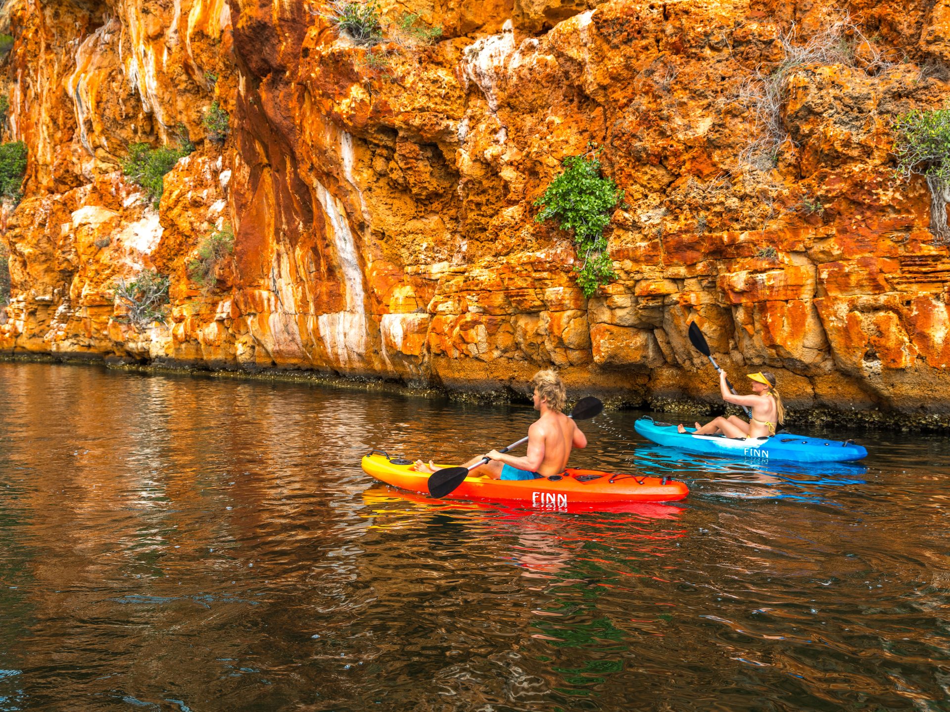 Yardie Creek gorge walls and water in Cape Range National Park